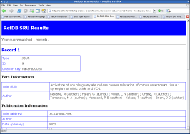 RefDB SRU searchRetrieve result (risx)