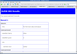 RefDB SRU searchRetrieve result (MODS)